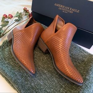American Eagle Perforated Leather Booties
